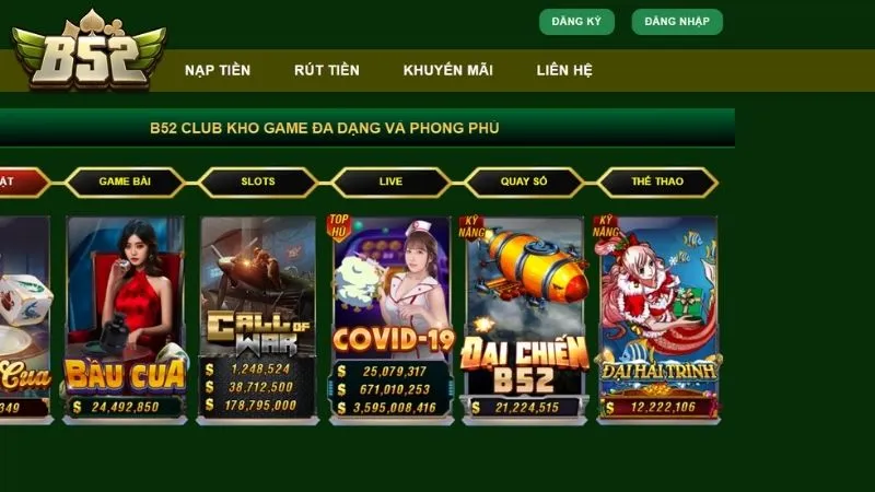 Về chúng tôi B52 CLUB thiên đường game đổi thưởng hàng đầu